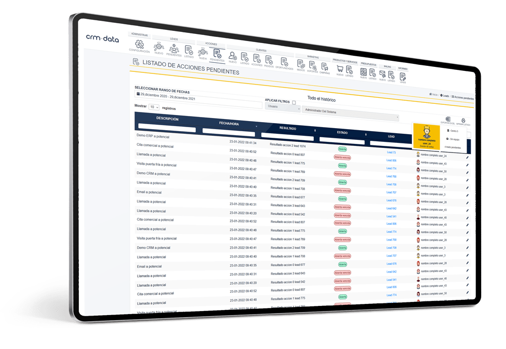 Software Control Horario